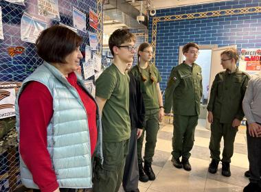 Курсанты центра «ВОИН» приняли участие в акции «Узелок победы»