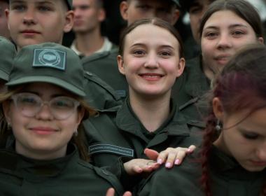 Курсанты из Запорожской области принимают участие в первой смене «Время юных героев»